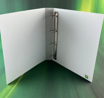 A4 Portrait White Polypropylene Ring Binder with 30mm 4 D ring 