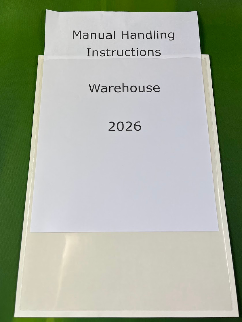 A4 Self adhesive rectangular pocket to take documents 220x305mm, open short edge, pack of 100