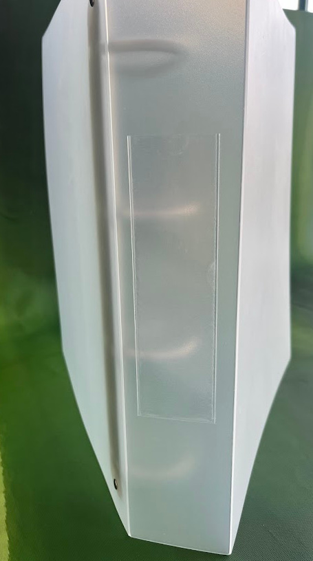 Self-Adhesive PVC pocket 42 x 150mm opens short edge (Sample)