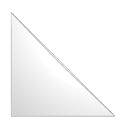 Self-adhesive Triangle Corner Pocket 100x100mm