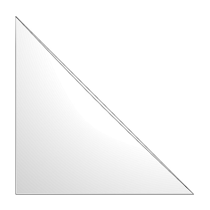 Self-Adhesive Triangle Corner Pocket 120x120mm