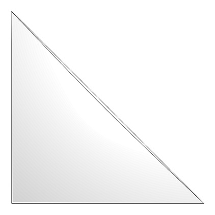 Self-adhesive Triangle Corner Pocket 140x140mm