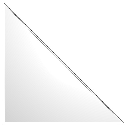 Self-Adhesive Triangle Corner Pocket 170x170mm