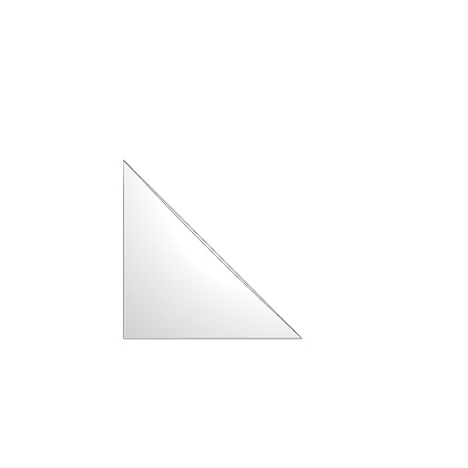 Self-adhesive Triangle Corner Pocket 32x32mm