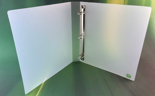 American Quarto Portrait Polypropylene Ring Binder with 25mm 3 D ring