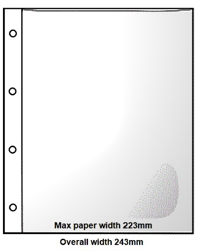 A4 Polypropylene Punched Pockets and Letterfiles